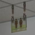 Glazen hangbord Glazen hangbord